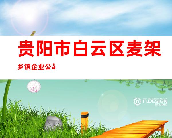 贵阳市白云区麦架乡镇企业公司